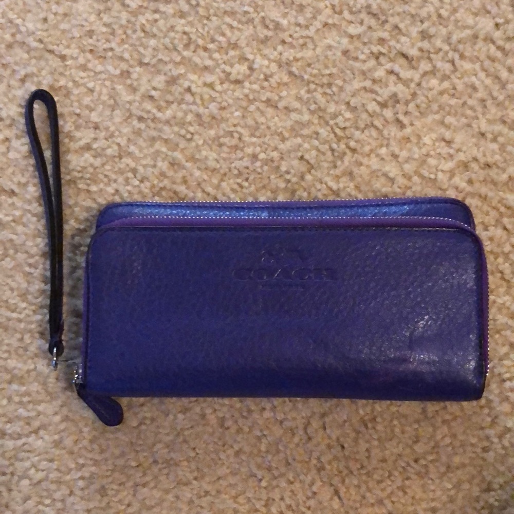 Purple coach wallet